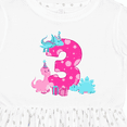 thumbnail image 4 of Inktastic Dinosaur Party-third Birthday Girls Toddler Dress, 4 of 5