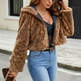 thumbnail image 6 of Wancir Women Faux Fur Short Jacket Long Sleeve Coat Open Front Fur Coat Winter Warm Shaggy Faux Fur Parka Coat Winter Warm, 6 of 9
