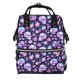 thumbnail image 1 of Fotbe crystal Skull flower cool Mochila Maternidad - Lona de Sarga Impermeable, Mochila de Pañales de Gran Capacidad con Múltiples Bolsillos y Correas Ajustables, 1 of 6