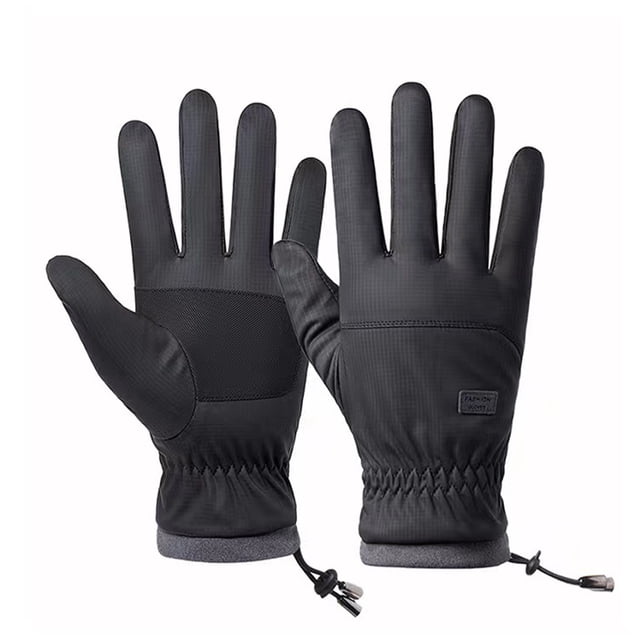 Guantes de invierno impermeables y resistentes al viento para hombre y mujer, guantes cálidos para clima frío, dedos con pantalla táctil, para conducir, andar en bicicleta y correr946