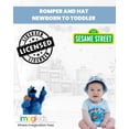 thumbnail image 2 of Romper Sesame Street Cookie Monster para bebés, azul/gris, 12 m, 2 of 6