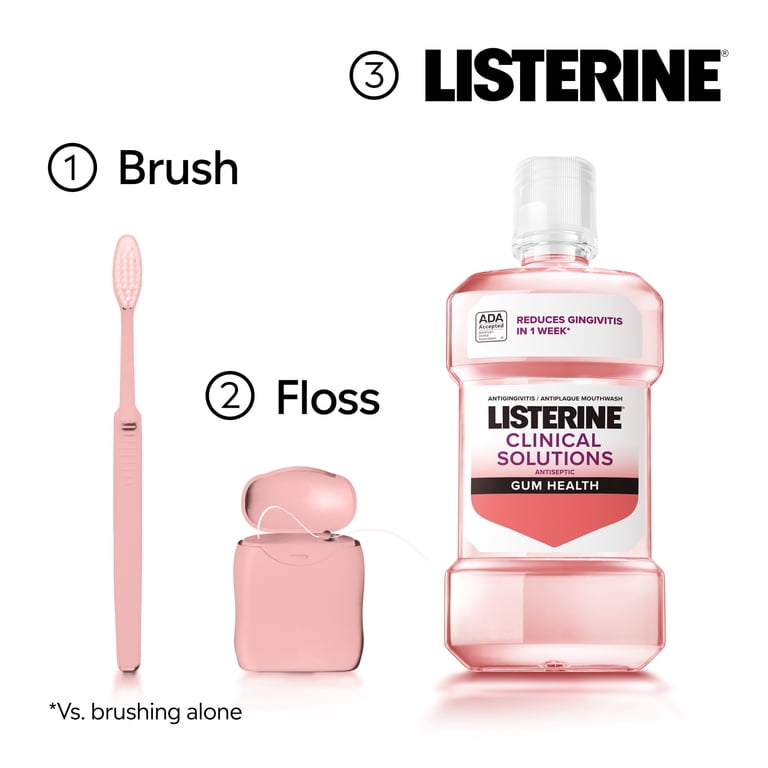 Listerine Clinical Solutions Gum Health Mouthwash, Icy Mint photo 7