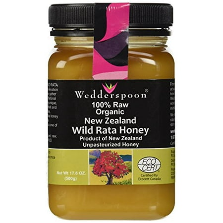 Wedderspoon Honey New Zealand 100 Percent Raw Organic Wild  