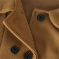 thumbnail image 4 of Generic Jackets for Kids Trendy Plus Size Girls Dress Coat Winter Warm Jacket Long Sleeve Button Trench Coats Pocket Long Outerwear for Cute Casual Comfortable Hoodies ﻿ ﻿(3-4 Years,Brown), 4 of 7