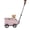 Pink, variant on Lightweight Dog Stroller for Small Pets -Dog Trolleys on Wheels Durable Carbon Steel Frame, Foldable Design, Maximum Capacity 16.53 lbs for Travel & Daily Walks (Pink)