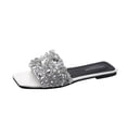 thumbnail image 2 of Sandalias de lentejuelas brillantes de moda para mujer, zapatillas de tacón plano de verano, zapatos informales Wmkox8yii  ytu966, 2 of 6