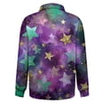 thumbnail image 4 of LNZGNM Mardi Gras Mens Shirt 1/4 Zip Plus Size Printed Sweatshirts Stand-Up Collar Long Sleeve Tops Stylish Mardi Gras Outerwear,Purple L, 4 of 7
