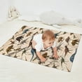 thumbnail image 2 of Beige Realistic Dinosaurs Pattern Blanket,Comfortable Soft Flannel Throw Blanket,All Season,Warm Lightweight Blankets for Sofa Bed Couch Living Room Chair,30"x40", 2 of 4