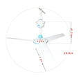 thumbnail image 3 of DC 12V LowCeiling Hanging Fan Household Camping Electrical Fan Whiteblue, 3 of 6
