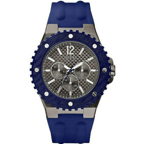Guess Men's Blue Silicone Watch U12655G1