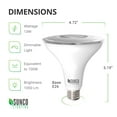 thumbnail image 2 of Sunco Lighting 6 Pack PAR38 LED Bulb 13W=100W, 2700K Soft White, 1050 LM, Dimmable, Indoor/Outdoor Spotlight, Waterproof - UL & Energy Star Listed, 2 of 6