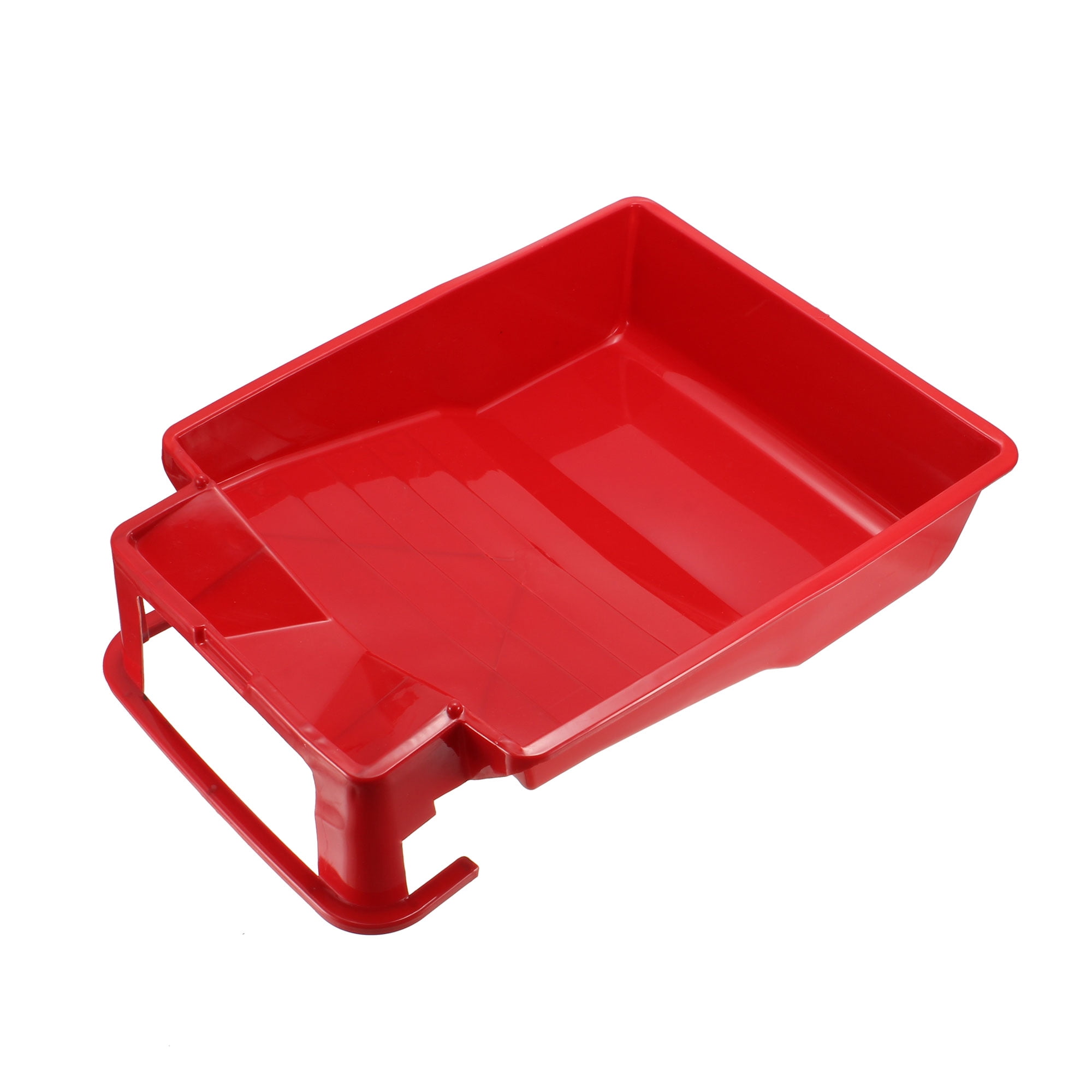 Paint Roller Tray 11 Inches Plastic Liner for Painting Brush Red 2pcs