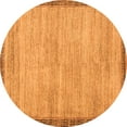 thumbnail image 1 of Ahgly Company Indoor Round Abstract Orange Modern Area Rugs, 4' Round, 1 of 4