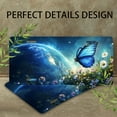 thumbnail image 4 of Blue Butterfly and Earth Funny Personalized License Plate Rust-proof Stainless Steel Metal License Plate Suitable For Men And Women 12.2" x 6.2", 4 of 7