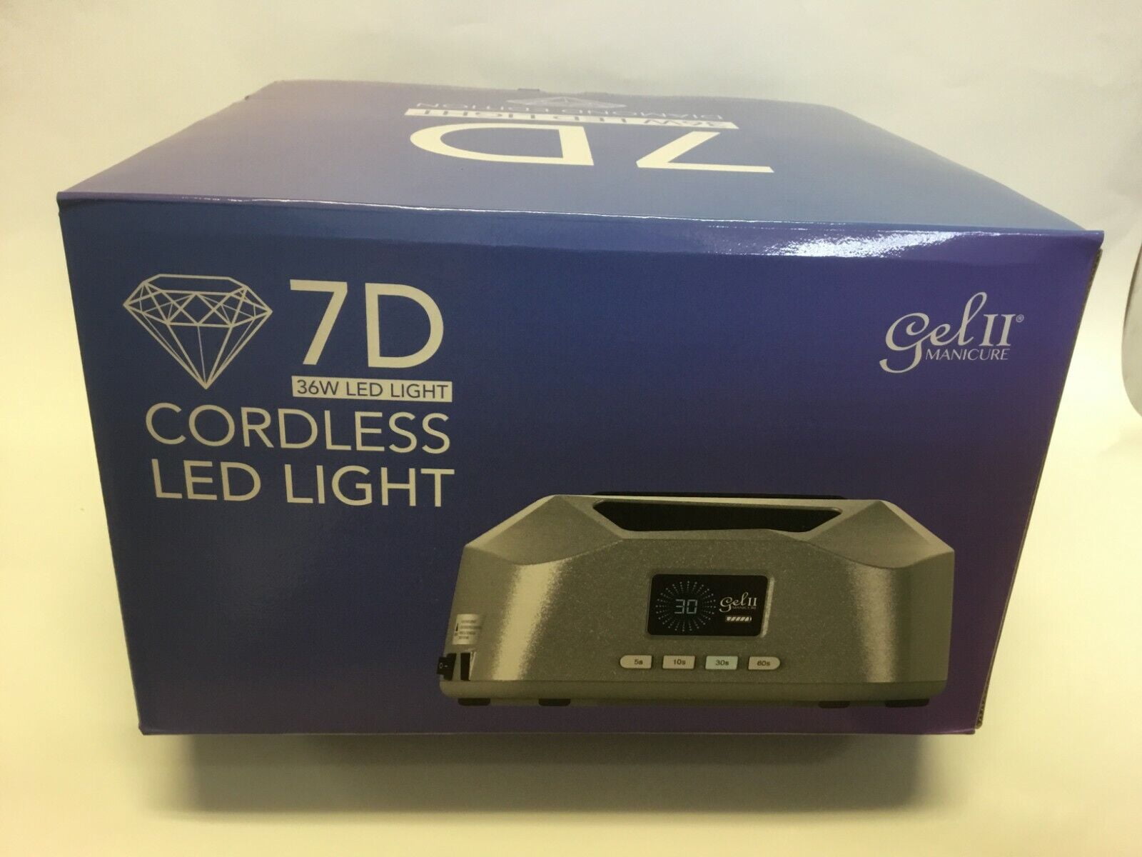 La Palm 6" Gel II 7D Diamond Edition Cordless Rechargeable Table Lamp
