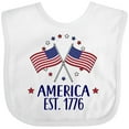 thumbnail image 3 of Inktastic America Est 1776 4th of July Boys or Girls Baby Bib, 3 of 4