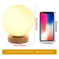 thumbnail image 2 of POINTERTECK LED Night Lamp USB Powered with Wooden Base Colorful Lighting Colorful Lighting Decoration Ambient Light Bedside Sleep Lamp for Desktop Bedroom Living Room, 2 of 9