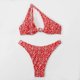 thumbnail image 5 of Traje de baño para mujer, bikini de dos piezas con soporte de acero y hombros divididos estampado para mujer, trajes de baño para mujer, 5 of 6