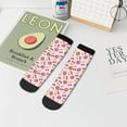thumbnail image 7 of Fuzoiu Strawberry And Cheery Print Adult Socks, Crew Moisture-wicking Socks, Unisex Cushion Crew Socks,Casual Sports Ankle Socks, 7 of 7