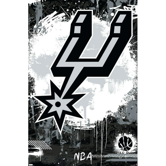 NBA San Antonio Spurs - Maximalist Logo 23 Wall Poster, 22.375" x 34"