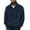 Navy, variant on LpwkSSA Fleece Lined Sweatshirt for Men Quarter Zip Pullover Plush Lambskin Quarter Zip Fleece Pullover Sports Sweatshirt with Pocket Gray XL