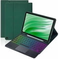 thumbnail image 1 of Funda de Teclado con Panel Táctil Recargable Retroiluminado de 7 Colores Verde Oscuro para Fire HD 10 / 10 Plus 10.1", 1 of 8