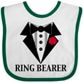 thumbnail image 3 of Inktastic Tuxedo Ring Bearer Boys Baby Bib, 3 of 4