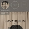 thumbnail image 3 of VHC Brands Farmhouse Bath Sawyer Mill Rod Pocket Cotton Button Holes Shower Curtain, 72x72, Charcoal Pig, 3 of 6