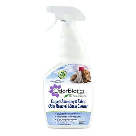OdorBiotics Pet Odor Eliminator and Stain Cleaner for Carpet. Pet Urine Smells Remover From Furniture, Drapes, Rugs & More, No Harmful Enzymes & (Best Way To Get Urine Smell Out Of Carpet)