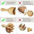 thumbnail image 4 of Herramientas de masaje de terapia de madera 2 piezas Kit de maderoterapia Juego de masaje anticelulítico Rodillo de madera Herramienta de drenaje linfático, Copa anticelulítica Terapia de, 4 of 8