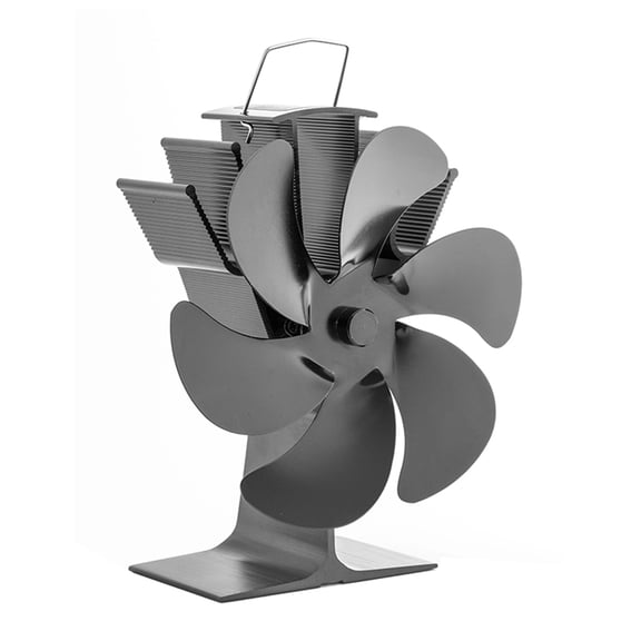 6-Blade Silent Heat Powered Wood Stove Fan Small for Ideal Gift for Your Home