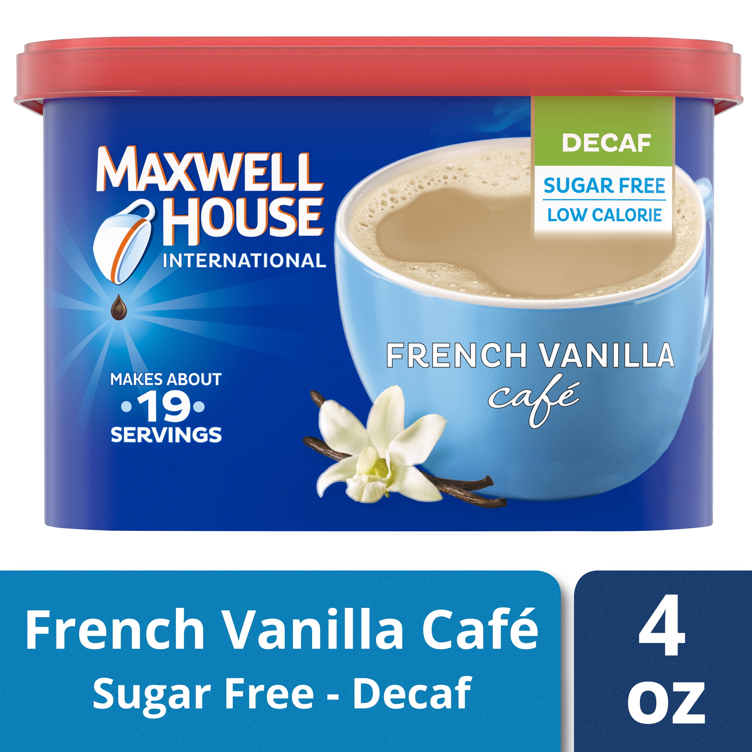 Maxwell House International Decaf SugarFree French Vanilla Cafe