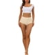 thumbnail image 2 of INSPIRAR CHIC Bragas de Mujer Elásticas de Cintura Alta Sin Forro Transpirables Sin Marca L Beige, 2 of 4