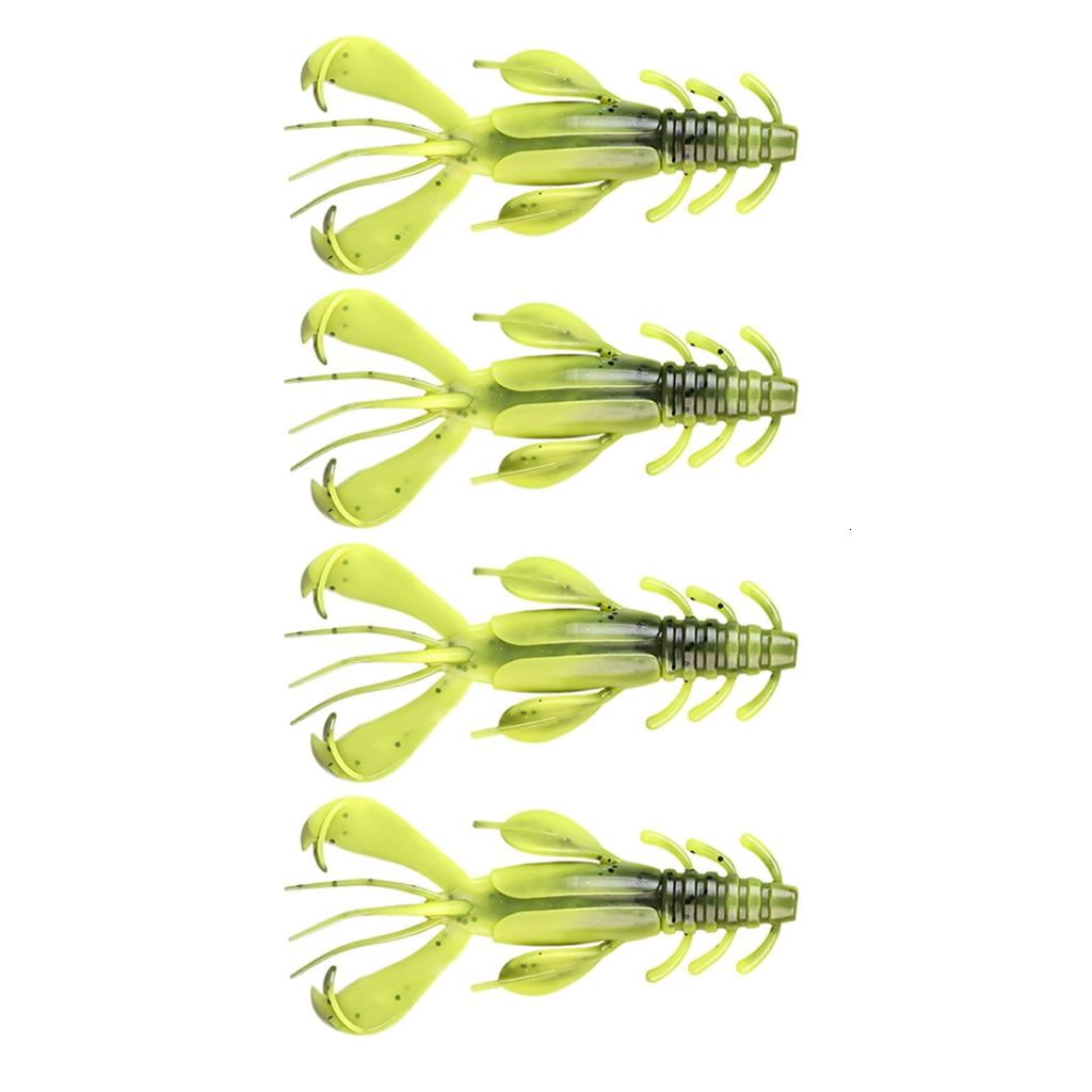 Whaledi 10cm 10g Soft Lure Baits Crawfish Lures Shrimp Baits Pack of 4