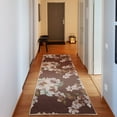 thumbnail image 1 of Floral Decorative Rug, Watercolor Shabby Form Nature Petals in Soft Tones Picture, Quality Carpet for Bedroom Dorm and Living Room, 6 Sizes, Umber Blush, by Ambesonne, 1 of 2