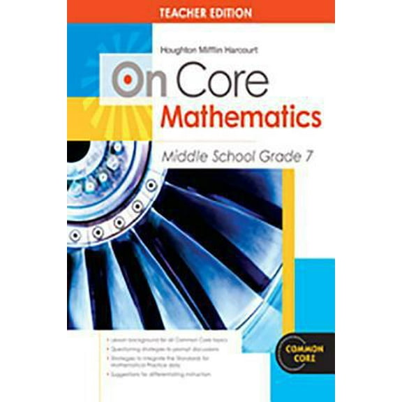 Pre-Owned Houghton Mifflin Harcourt on Core Mathematics: Teacher's Guide Grade 7 2012 (Paperback) 0547617445 9780547617442