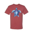 thumbnail image 2 of Sea Turtle Tie Dye Art Animal Lover Men's Graphic T-Shirt, Vintage Heather Red, Medium, 2 of 3