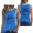 Blue, variant on Casual Shirts for Womens Double Side Print Sleeveless Lightweight Knit Womens Undershirts,Green,3XL