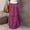 Purple, variant on Women's Bohemian Print Midi Skirt Elastic High Waist Pleated Flowy Long Skirts Gypsy Hippie Style Clothing