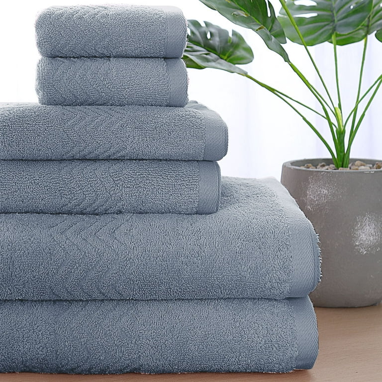 American Fluffy Towel 3-Piece Towel Set Turkish Cotton, Contains 1 Bath Towel, 1 Hand Towel, 1 Wash Clothes -Highly Absorbent Towels for Bathroom