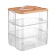 thumbnail image 1 of maskred Innovative Building Plate Lids Multifunctional Children S Storage Box With Lid Robust And Portable lemon-yellow 3 without partition, 1 of 6