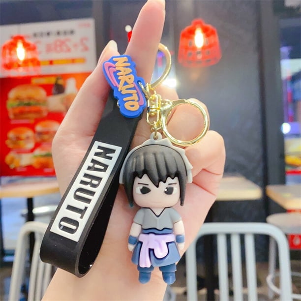 LLavero de muñecas de Naruto, figura de Anime, Hatake, Kakashi, Uchiha, Sasuke, Itachi, creativo, PVC, colgante, bolsa de juguetes para niños, regalos colgantes Fivean Figuras de anime