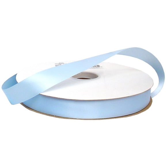 2206 5 305 OFFRAY Ruban Double Face SATIN 7 8 Bleu Clair 2206.5305