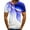 Blue, variant on Mens Tops Men Short Sleeve Printing Round Neck Pullover T Shirt Blouse