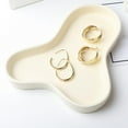 thumbnail image 1 of Bandeja Decorativa Macarena Cerámica Organizador Beige, 1 of 7