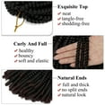 thumbnail image 3 of SHCKE Dreadlock Wigs 8" Pre-twisted Spring Twist Braids Synthetic Braiding Short Wigs Twist Braided Wigs for Women, 3 of 5