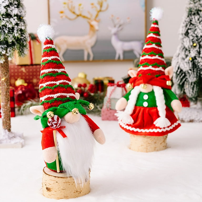 Cutest Christmas Gnome Decoration 2PC Merry Christmas Santa Gnome