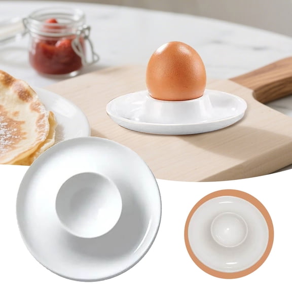 Lolynie Egg Cup Holder Tray | 1-Piece Countertop Stand For Soft Boiled Eggs | Space Saving Breakfast Organizer | Kitchen