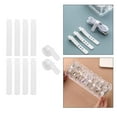 thumbnail image 4 of Colaxi 6x10Pcs White Cable Ties Fastening Cable Strap for Data Cable Cord Cables Desk 6 Pcs, 4 of 10