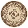 thumbnail image 1 of HomeRoots 352952 7 ft. 7 in. Round Polypropylene Ivory Area Rug, 1 of 1